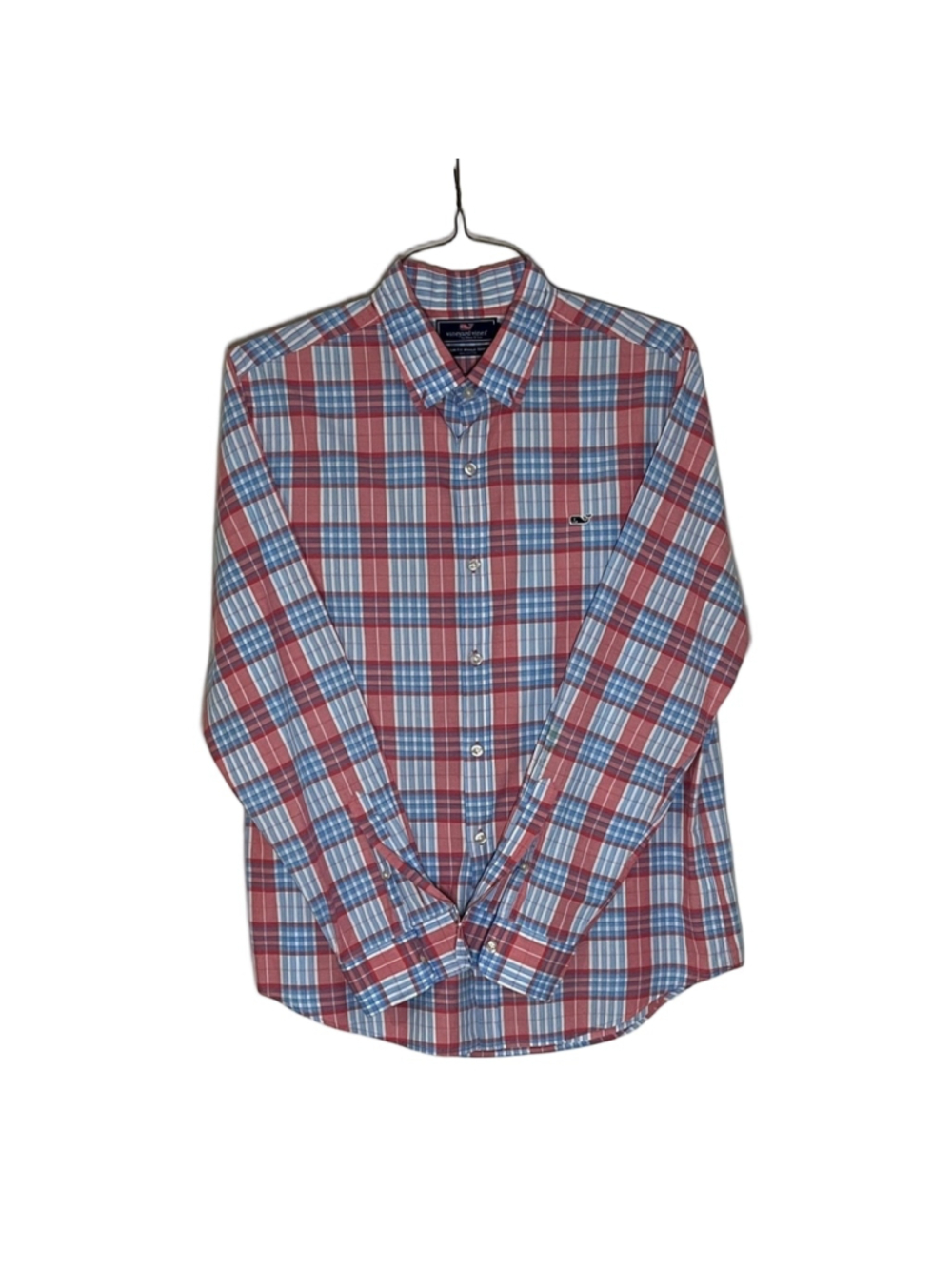 Vineyard Vines Men's Plaid Shirt - Red and Blue